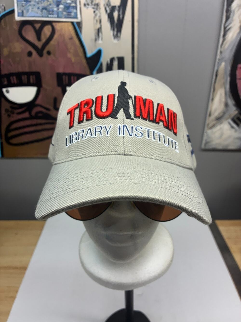 Harry S Truman Library Institute Legacy Line Embroidered Adjustable Gray Cap